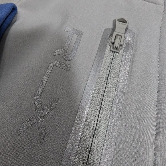 $198 Men`s RLX Ralph Lauren Golf 1/2-Zip Pullover Hoodie Blue Grey Size XL - Picture 3 of 8